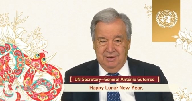 UN chief extends Lunar New Year greetings